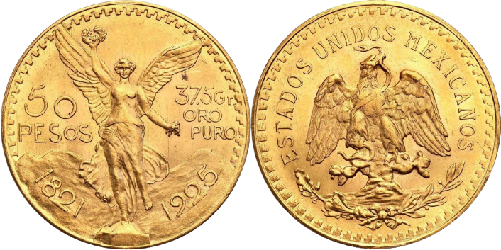 Read more about the article Meksykańskie 50 Peso – Złota moneta na 100. rocznicę uzyskania niepodległości przez Meksyk