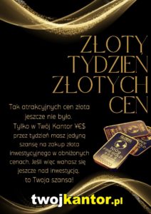Read more about the article Złoty tydzień złotych cen
